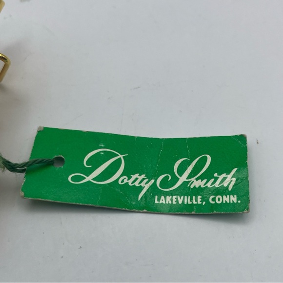 Dotty Smith 2 Piece Leaf Interlocking Belt Buckle Gold on Original Green Tag - Picture 3 of 13